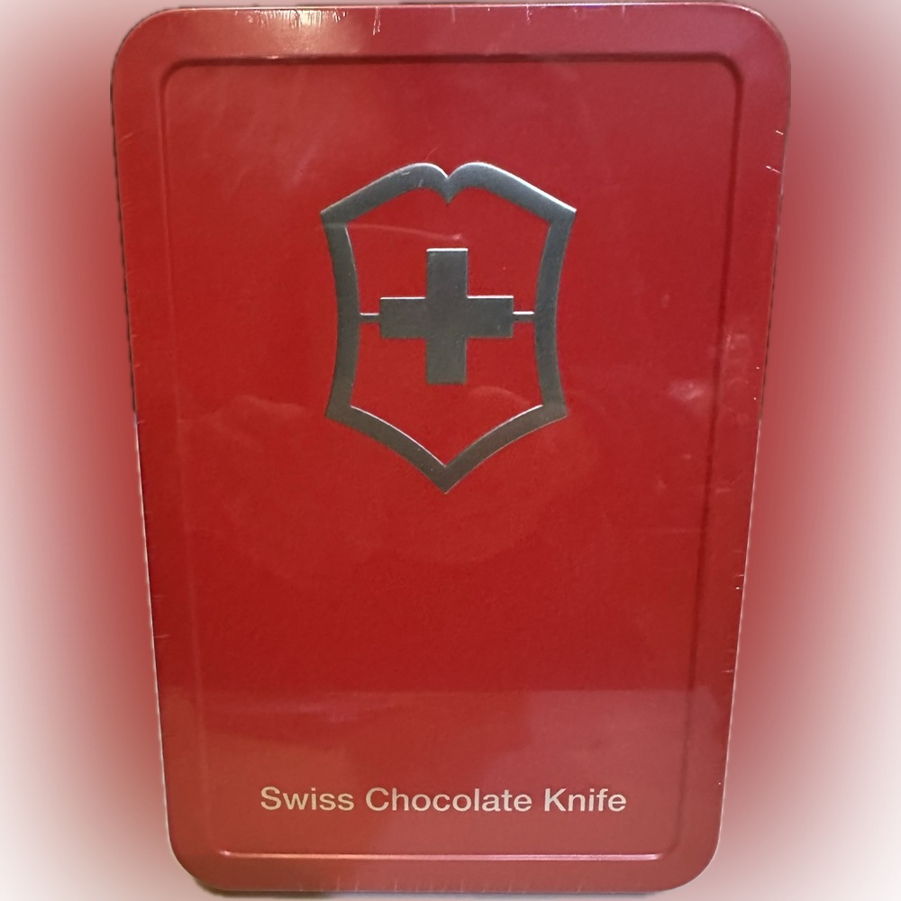 2013 VICTORINOX SWISS ARMY CHOCOLATE KNIFE KNIVES SET 6 W TIN COLLECTIBLE SEALED